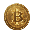 Bitcoin Kryptowaehrung Zahlungsmethode im Neon-Stil bei Roby Casino